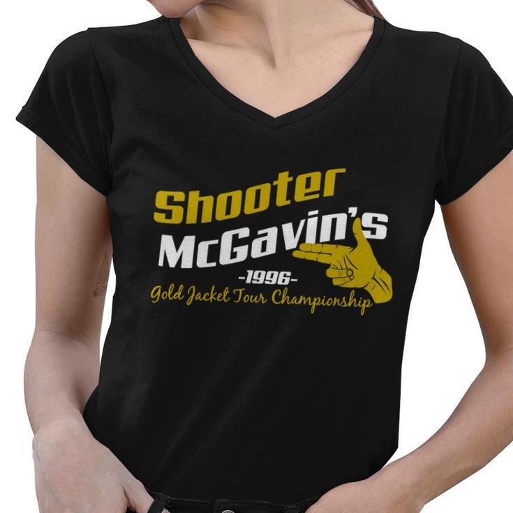 Shooter Mcgavins Golden Jacket Tour Championship Women V-Neck T-Shirt
