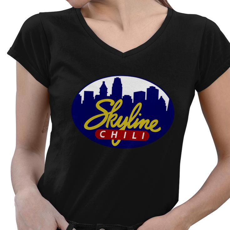 Skyline Chili Women V-Neck T-Shirt