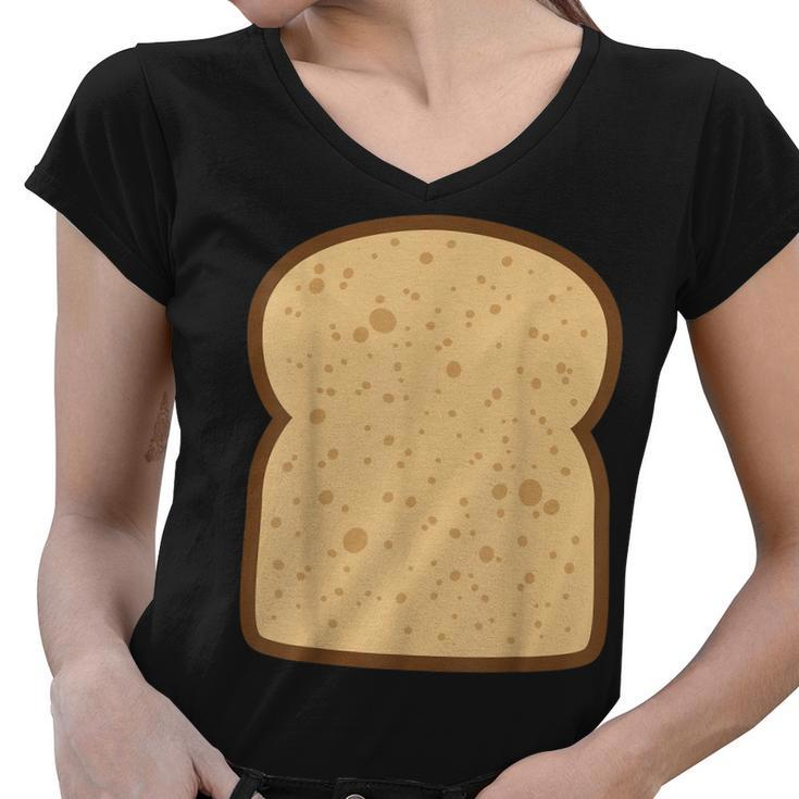 Sliced Bread Toast Matching Shirts Diy Halloween Costume Women V-Neck T-Shirt