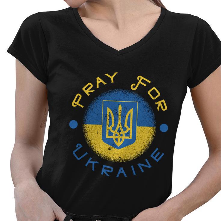 Stand For Ukraine Women V-Neck T-Shirt