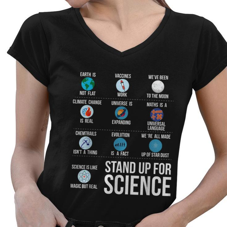 Stand Up For Science Women V-Neck T-Shirt