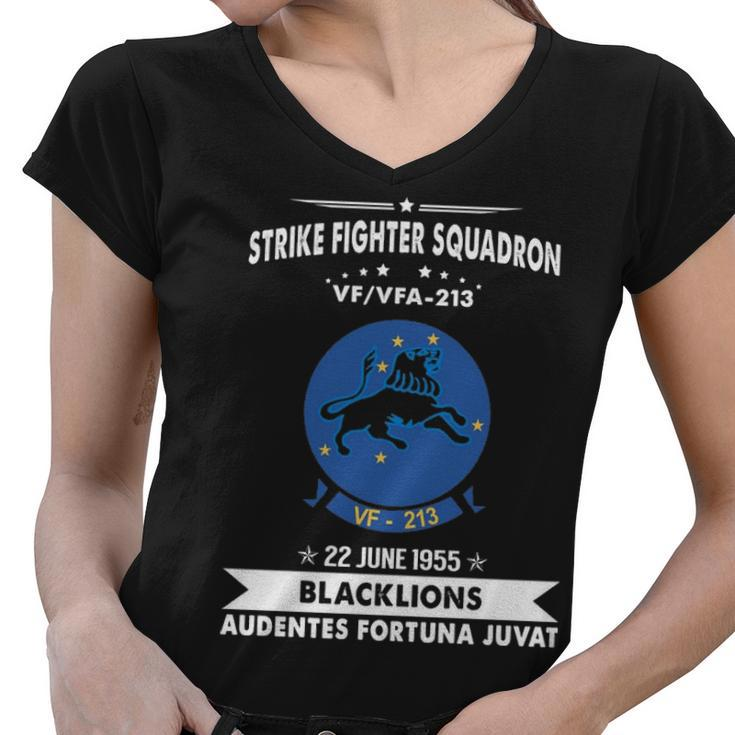 Strike Fighter Squadron Vf 213 Vfa  Women V-Neck T-Shirt