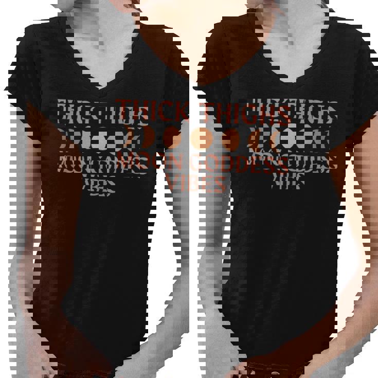 Tarot Card Aesthetic Witchy Celestial Stay Wild Moon Child  Women V-Neck T-Shirt