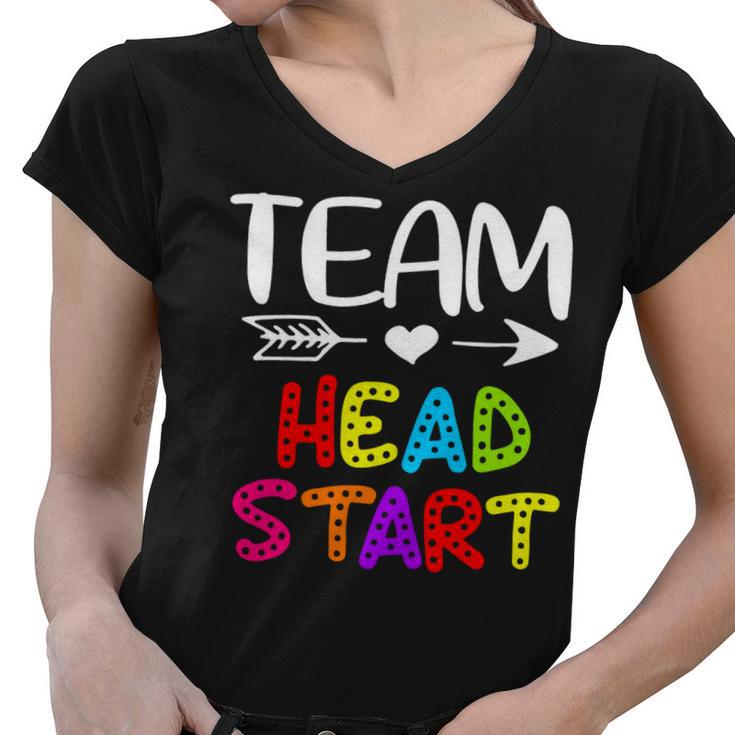 Team Head Start - Head Start Teacher Back To School Women V-Neck T-Shirt