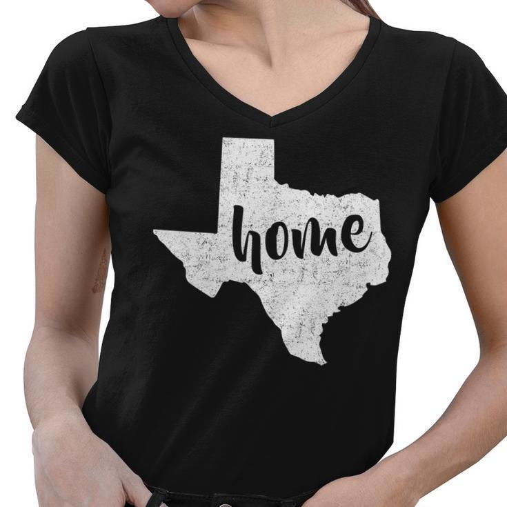 Texas Home State Women V-Neck T-Shirt
