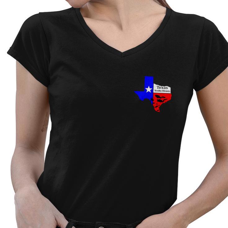 Texas Scuba Divers Tshirt Women V-Neck T-Shirt