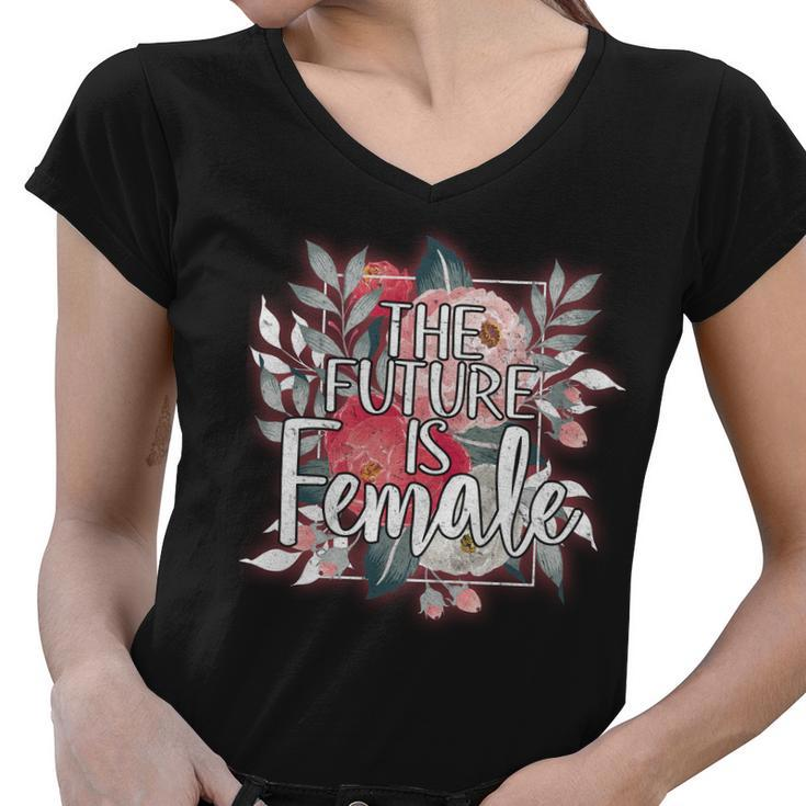 The Future Is Female Women V-Neck T-Shirt