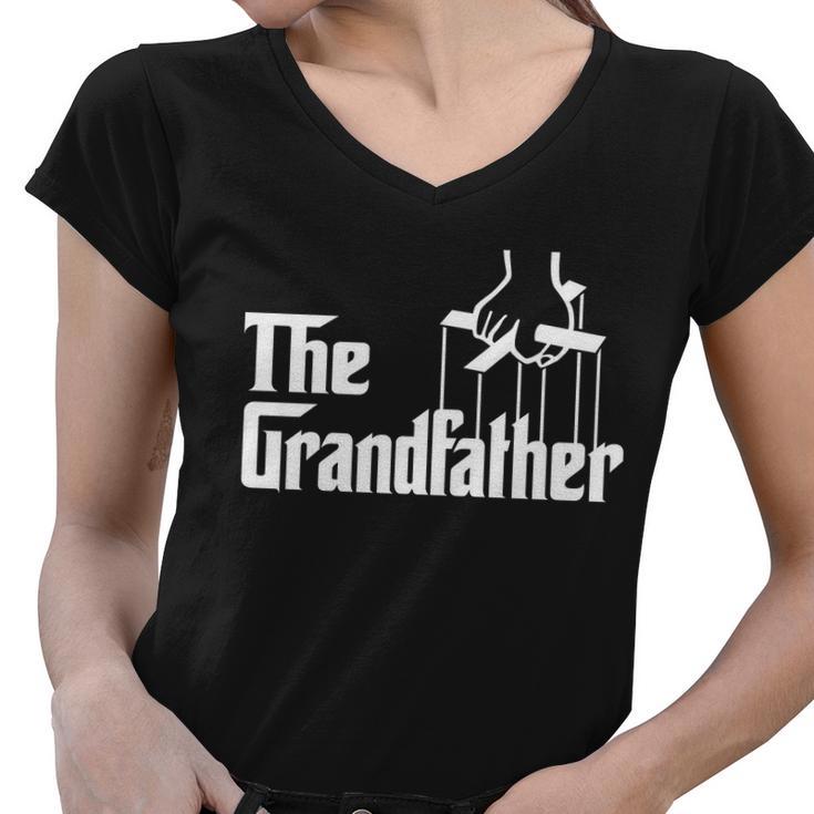 The Grandfather Logo Fathers Day Tshirt Women V-Neck T-Shirt