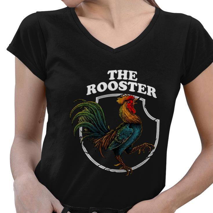 The Rooster Tshirt Women V-Neck T-Shirt