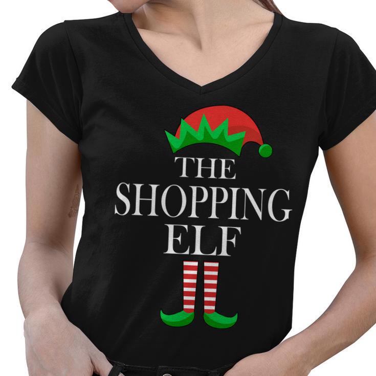 The Shopping Elf Family Matching Christmas Tshirt Women V-Neck T-Shirt