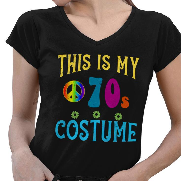 This Is My 70S Costume Tshirt Women V-Neck T-Shirt