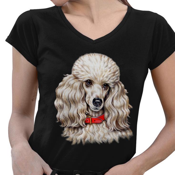 Toy Poodle V2 Women V-Neck T-Shirt