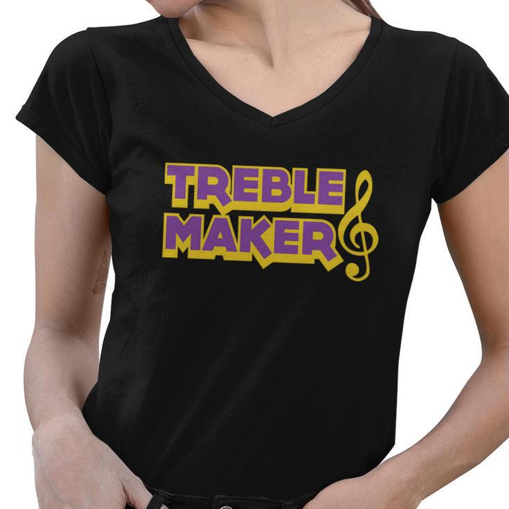 Treble Maker V2 Women V-Neck T-Shirt
