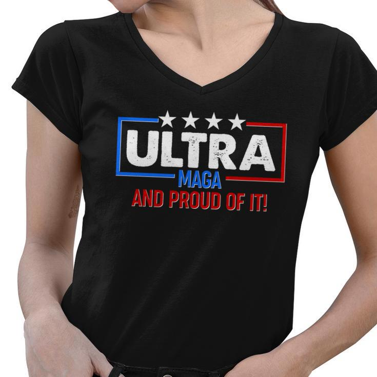 Ultra Maga And Proud Of It Tshirt V2 Women V-Neck T-Shirt