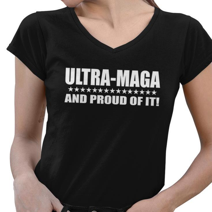 Ultra Maga And Proud Of It V2 Women V-Neck T-Shirt