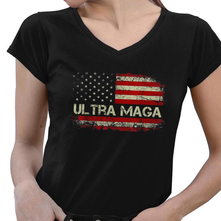 Ultra Maga Proud Ultramaga V3 Women V-Neck T-Shirt