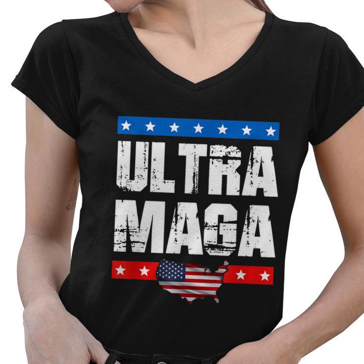 Ultra Maga V8 Women V-Neck T-Shirt