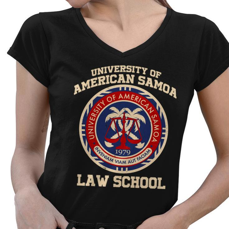 University Of Samoa Law School Logo Emblem Tshirt Women V-Neck T-Shirt