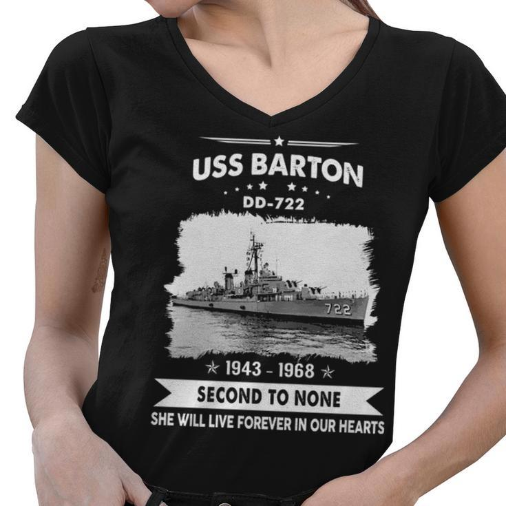Uss Barton Dd  Women V-Neck T-Shirt