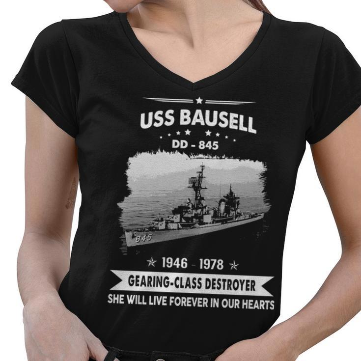 Uss Bausell Dd  Women V-Neck T-Shirt
