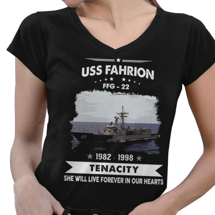 Uss Fahrion Ffg  Women V-Neck T-Shirt