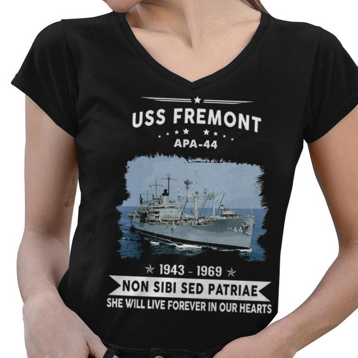 Uss Fremont Apa  Women V-Neck T-Shirt