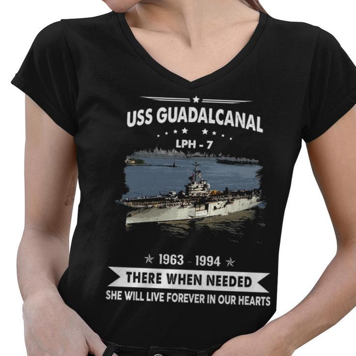 Uss Guadalcanal Lph  Women V-Neck T-Shirt