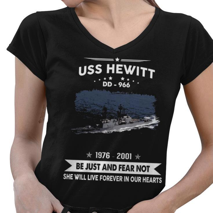 Uss Hewitt Dd  Women V-Neck T-Shirt