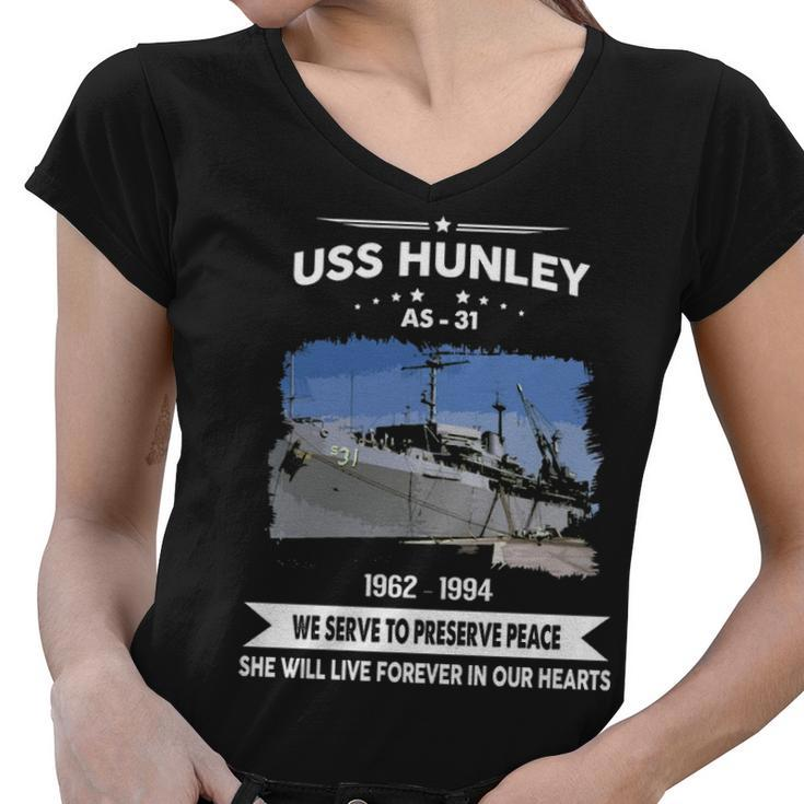 Uss Hunley As  Women V-Neck T-Shirt