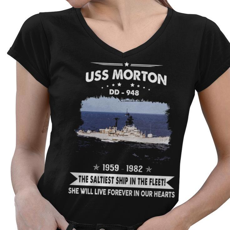 Uss Morton Dd  Women V-Neck T-Shirt