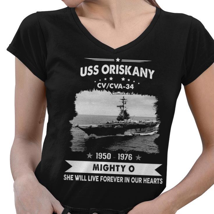 Uss Oriskany Cv  V2 Women V-Neck T-Shirt