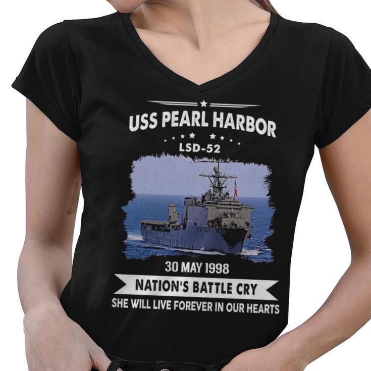 Uss Pearl Harbor Lsd  V2 Women V-Neck T-Shirt