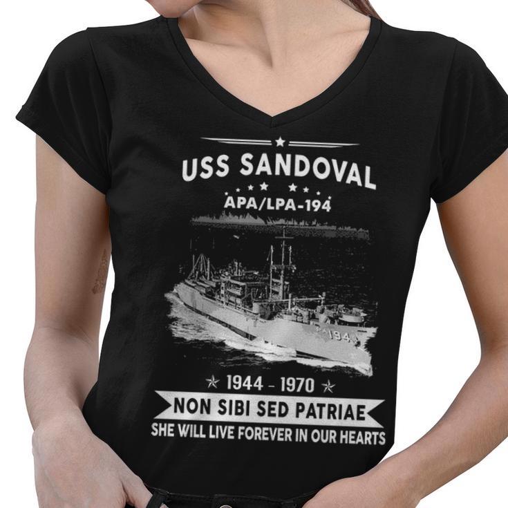 Uss Sandoval Apa  Women V-Neck T-Shirt