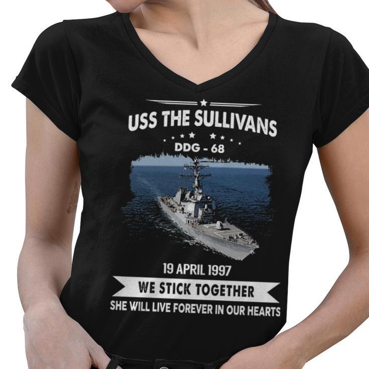 Uss The Sullivans Ddg  Women V-Neck T-Shirt