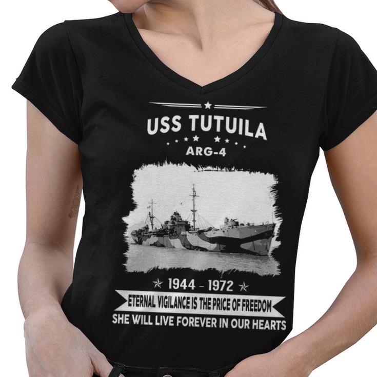 Uss Tutuila Arg  V2 Women V-Neck T-Shirt