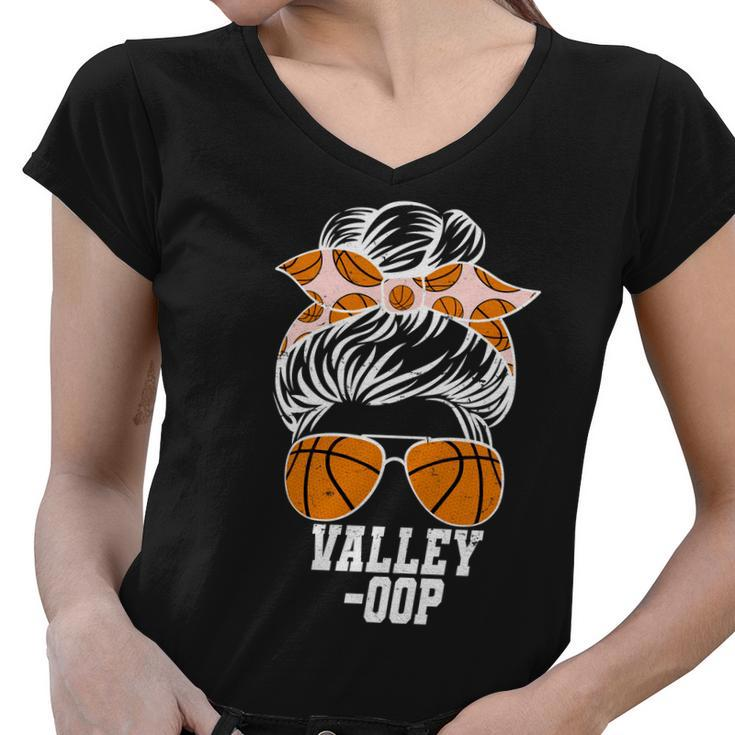 Valley Oop Phoenix Basketball Fan Women V-Neck T-Shirt