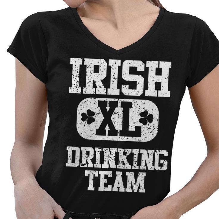 Vintage Irish Drinking Team Tshirt Women V-Neck T-Shirt