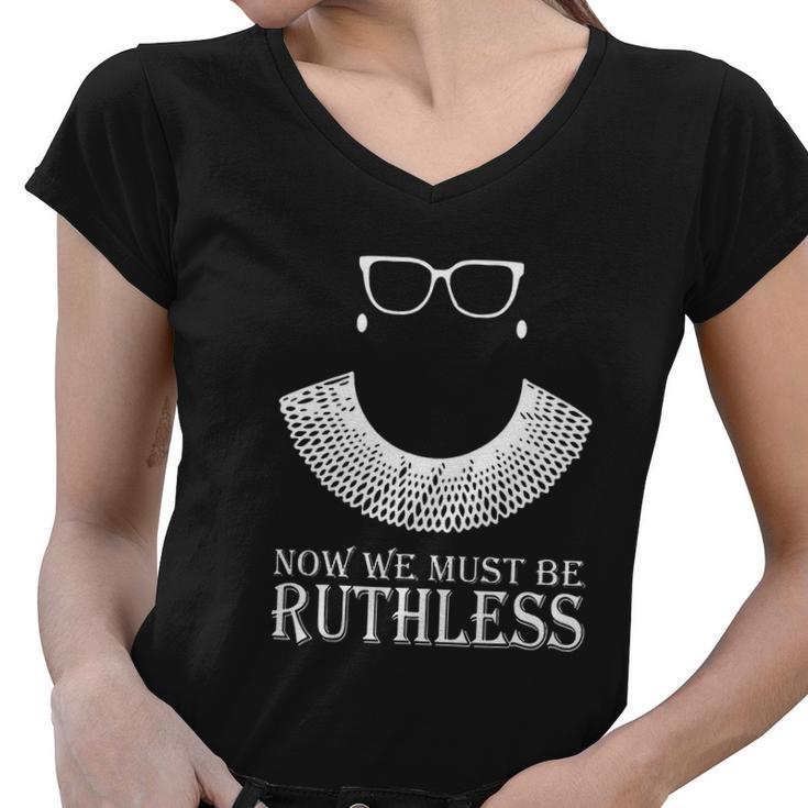 Vote Were Ruthless Defend Roe Vs Wade Women V-Neck T-Shirt