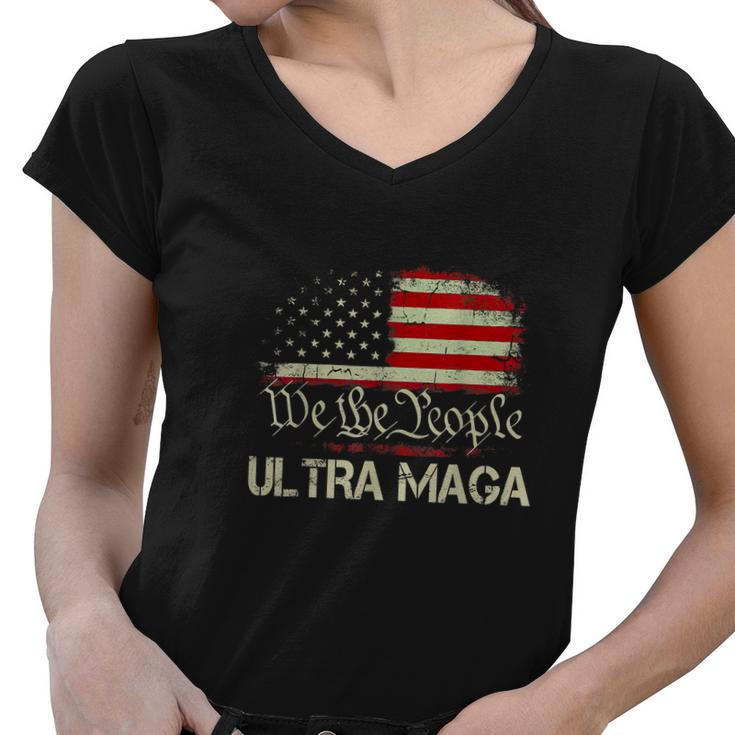 We The People America Ultra Maga Tshirt Women V-Neck T-Shirt