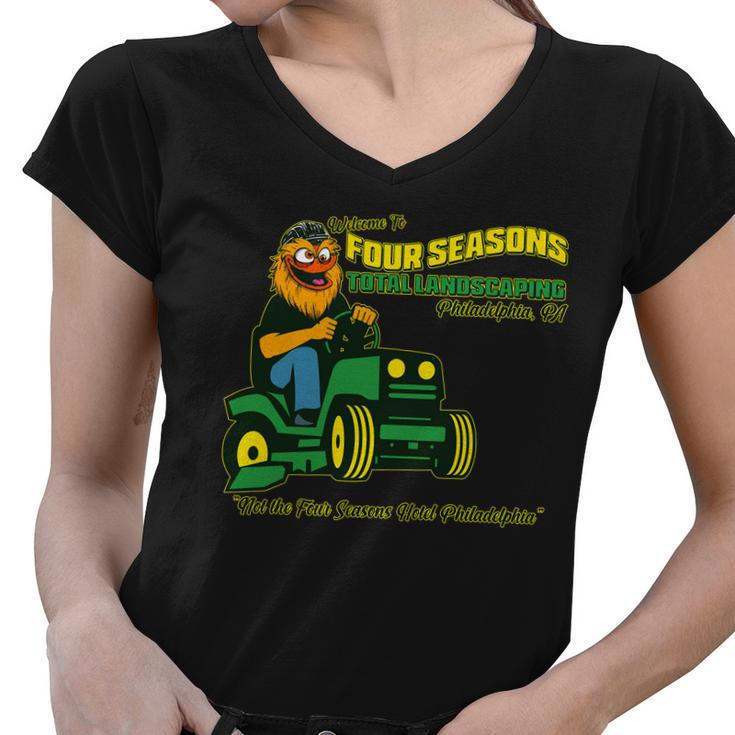 Welcome To Four Season Total Landscaping Philadelphia Tshirt Women V-Neck T-Shirt