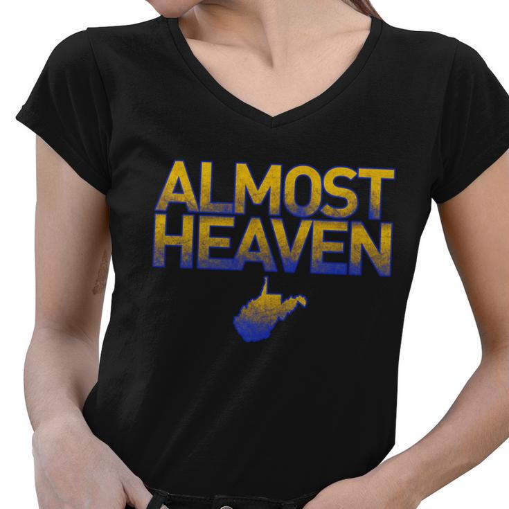 West Virginia Almost Heaven Tshirt Women V-Neck T-Shirt
