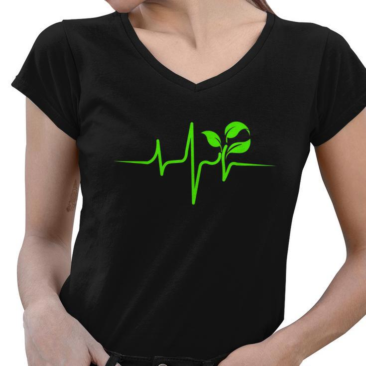 Whole Food Plant Based Gift Vegan Wfpb Vegetarian Gift Women V-Neck T-Shirt