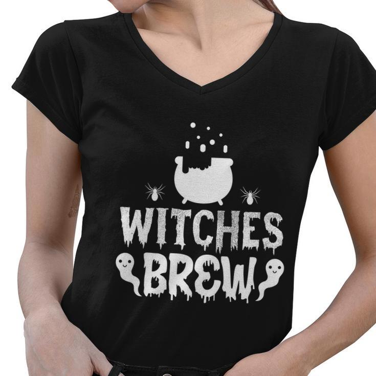 Witches Brew Funny Halloween Quote V4 Women V-Neck T-Shirt