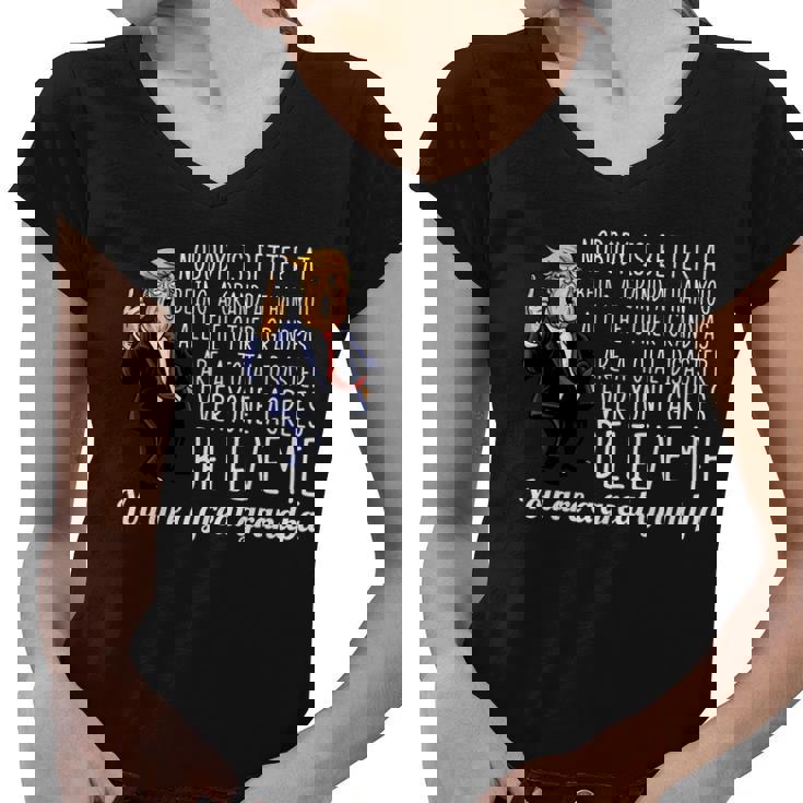 Your A Great Grandpa Donald Trump Tshirt Women V-Neck T-Shirt