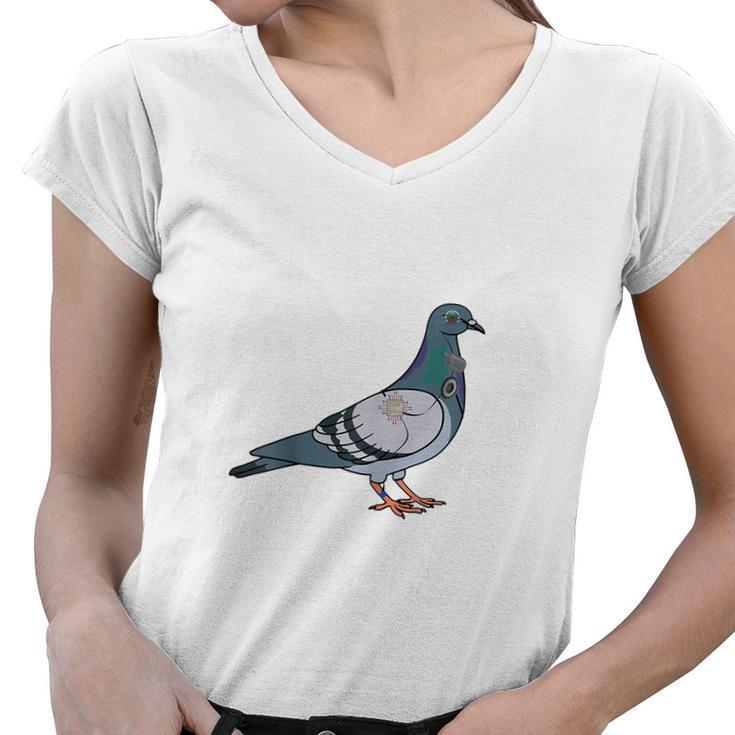 Birds Are Not Real Diagram Women V-Neck T-Shirt