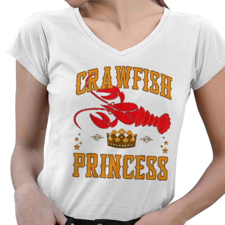 Crawfish Princess Boil Party Festival Women V-Neck T-Shirt