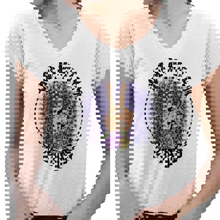 Halloween Witch Vibes Bad Witch Vibes Women V-Neck T-Shirt