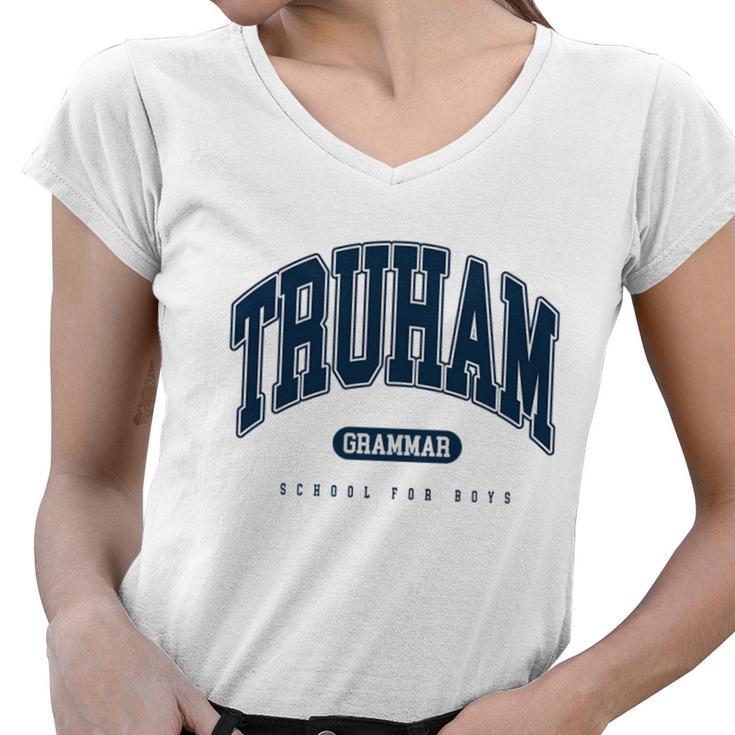 Heartstopper Truham Grammar School Women V-Neck T-Shirt