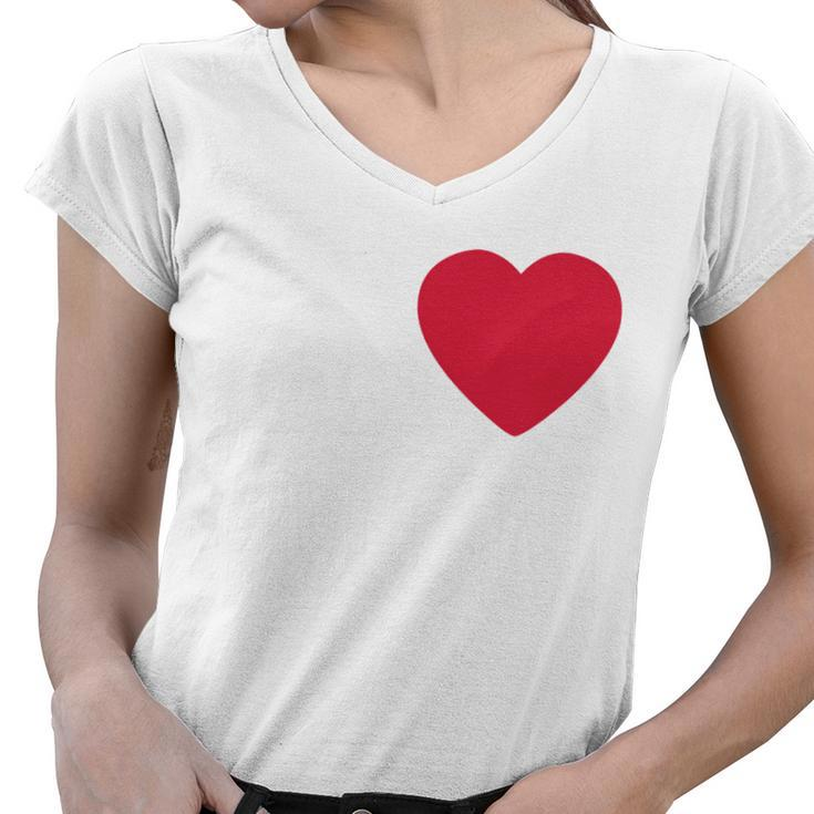 I Love Mom Gift Women V-Neck T-Shirt