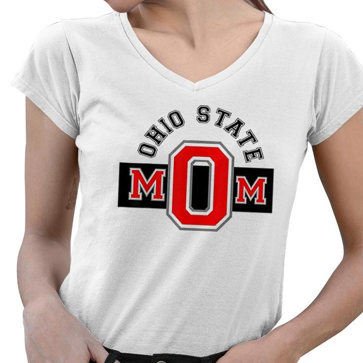 Ohio State Mom Women V-Neck T-Shirt